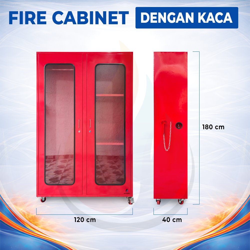 Fire Cabinet / Lemari Safety - 120 x 40 x 180 cm