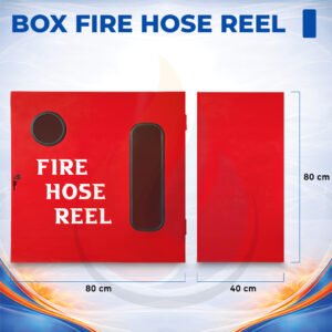 Box Fire Hose Reel - 80 x 40 x 80 cm