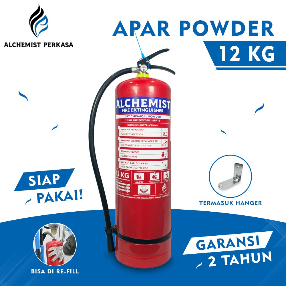APAR 12 KG Isi ABC Powder - Full Set - Siap Pakai