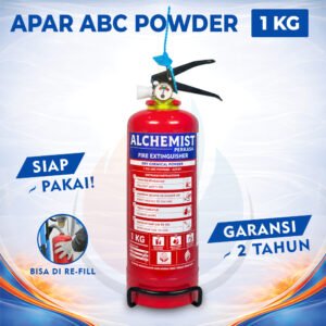 APAR 1 KG Isi ABC Powder - Full Set - Siap Pakai