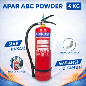APAR 4 KG Isi ABC Powder - Full Set - Siap Pakai