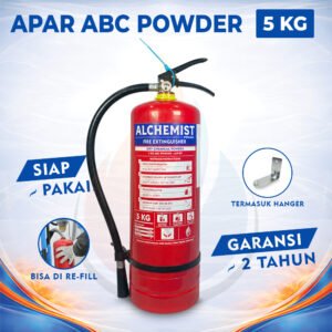 APAR 5 KG Isi ABC Powder - Full Set - Siap Pakai