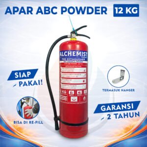 APAR 12 KG Isi ABC Powder - Full Set - Siap Pakai