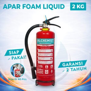 APAR 2 kg Isi Foam Liquid - Full Set - Siap Pakai