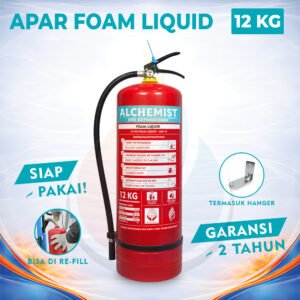 APAR 12 kg Isi Foam Liquid - Full Set - Siap Pakai