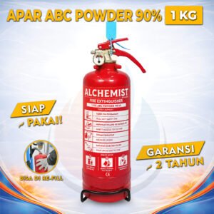 APAR 1 KG Isi ABC Powder 90% CE - Full Set - Siap Pakai