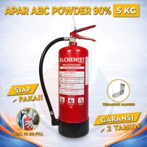 APAR 5 KG Isi ABC Powder 90% CE - Full Set - Siap Pakai