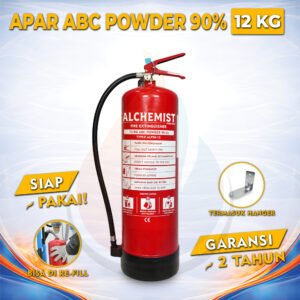 APAR 12 KG Isi ABC Powder 90% CE - Full Set - Siap Pakai