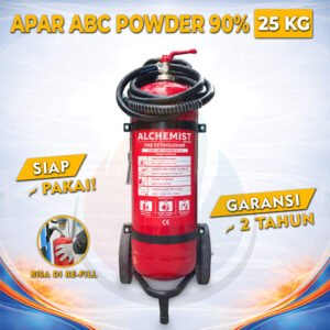 APAR 25 KG Isi ABC Powder 90% CE - Full Set - Siap Pakai