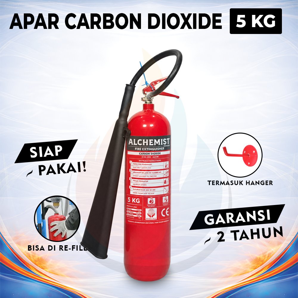 APAR 5 KG Isi CO2 - Full Set - Siap Pakai