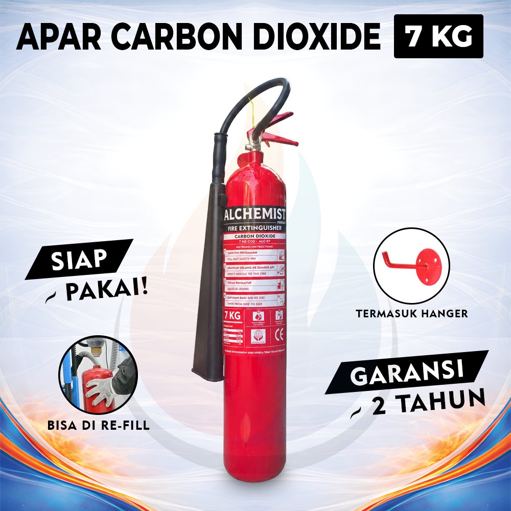 APAR 7 KG Isi CO2 - Full Set - Siap Pakai