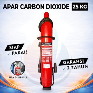 APAR 25 KG Isi CO2 - Full Set - Siap Pakai