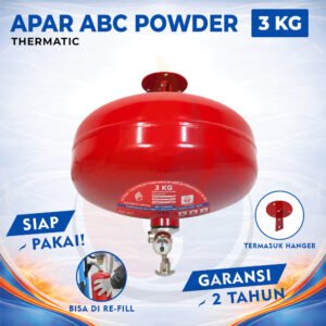 APAR Thermatic ABC Powder Kap. 3 kg - Full Set - Siap Pakai