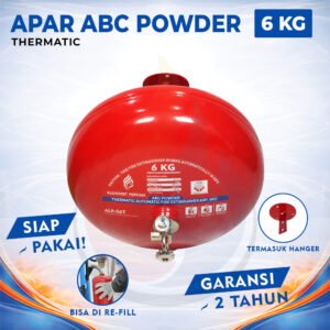 APAR Thermatic ABC Powder Kap. 6 kg - Full Set - Siap Pakai