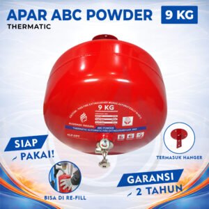 APAR Thermatic ABC Powder Kap. 9 kg - Full Set - Siap Pakai