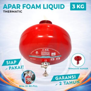 APAR Thermatic Foam Liquid Kap. 3 kg - Full Set - Siap Pakai