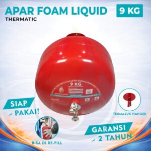 APAR Thermatic Foam Liquid Kap. 9 kg - Full Set - Siap Pakai