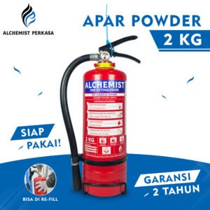 APAR 2 KG Isi ABC Powder - Full Set - Siap Pakai