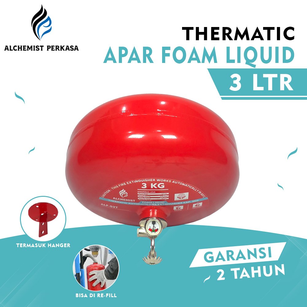 APAR Thermatic Foam Liquid Kap. 3 Ltr - Full Set - Siap Pakai