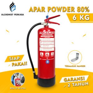 APAR 6 KG Isi ABC Powder 80% CE - Full Set - Siap Pakai