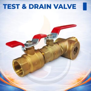 Test & Drain Valve + Sight Glass - 1 Inch
