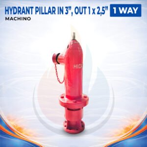 Hydrant Pillar One Way Machino - In 3", Out 1 x 2,5"