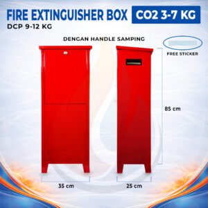 Fire Extinguisher Box DCP 9-12 kg, CO2 3-7 kg