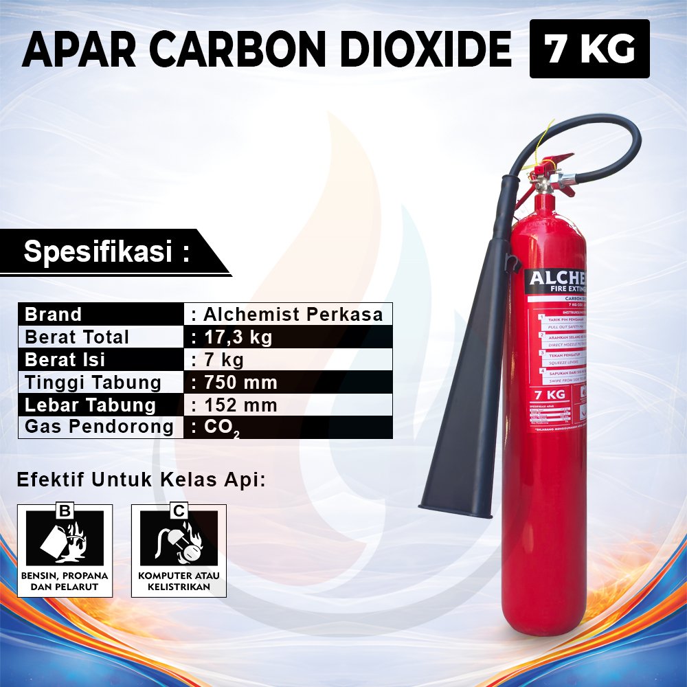 APAR 7 KG Isi CO2 - Full Set - Siap Pakai - Gambar 2