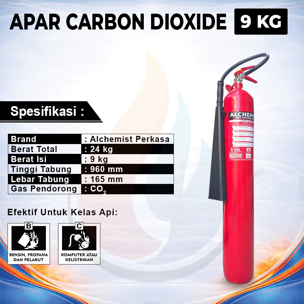 APAR 9 KG Isi CO2 - Full Set - Siap Pakai - Gambar 2