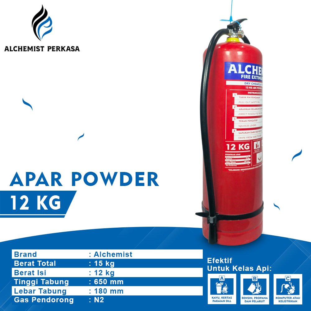APAR 12 KG Isi ABC Powder - Full Set - Siap Pakai - Gambar 2