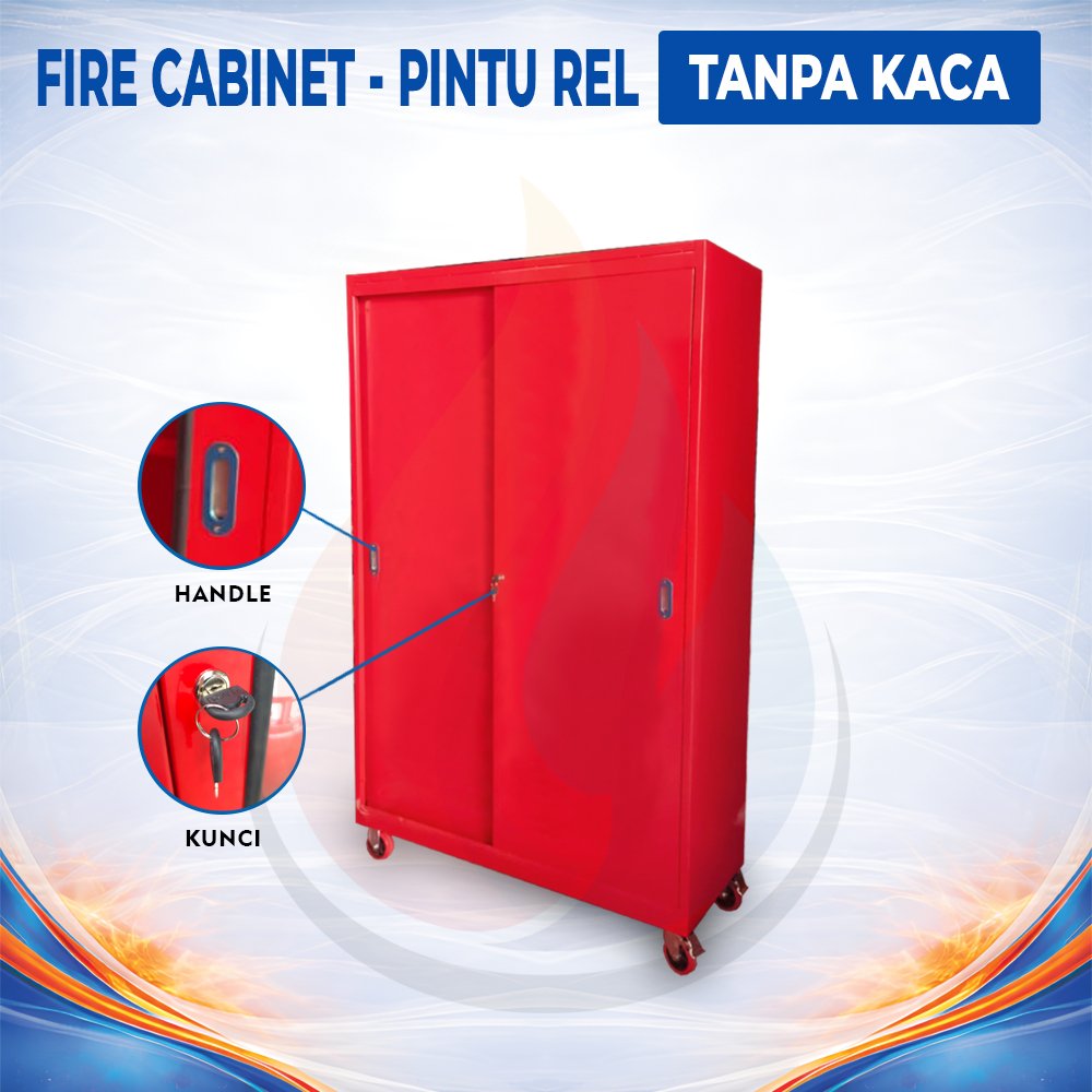 Fire Cabinet / Lemari Safety - Pintu Rel - 120 x 40 x 180 cm - Gambar 4