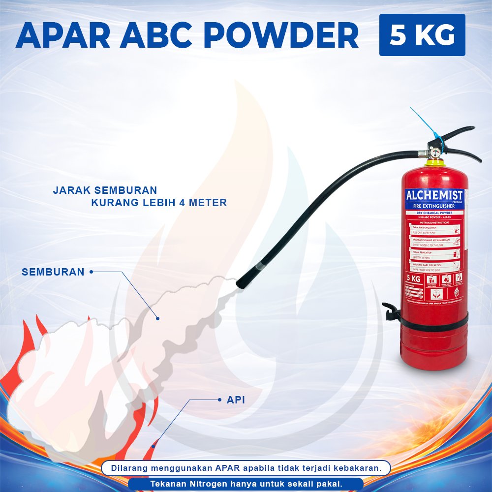 APAR 5 KG Isi ABC Powder - Full Set - Siap Pakai - Gambar 3