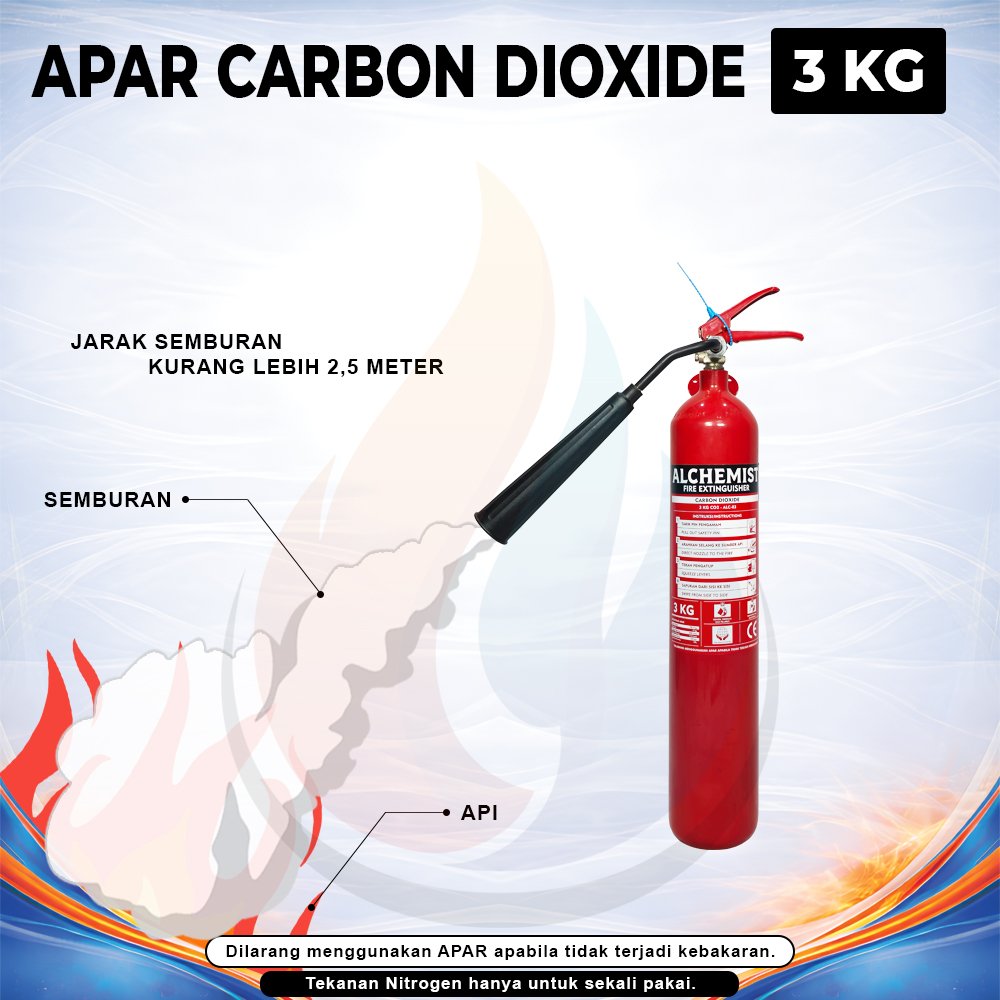 APAR 3 KG Isi CO2 - Full Set - Siap Pakai - Gambar 3