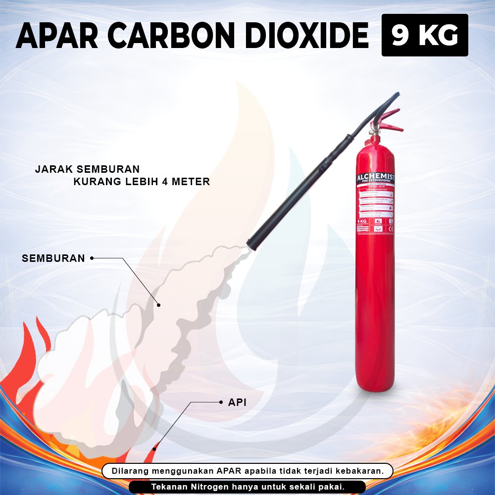 APAR 9 KG Isi CO2 - Full Set - Siap Pakai - Gambar 3