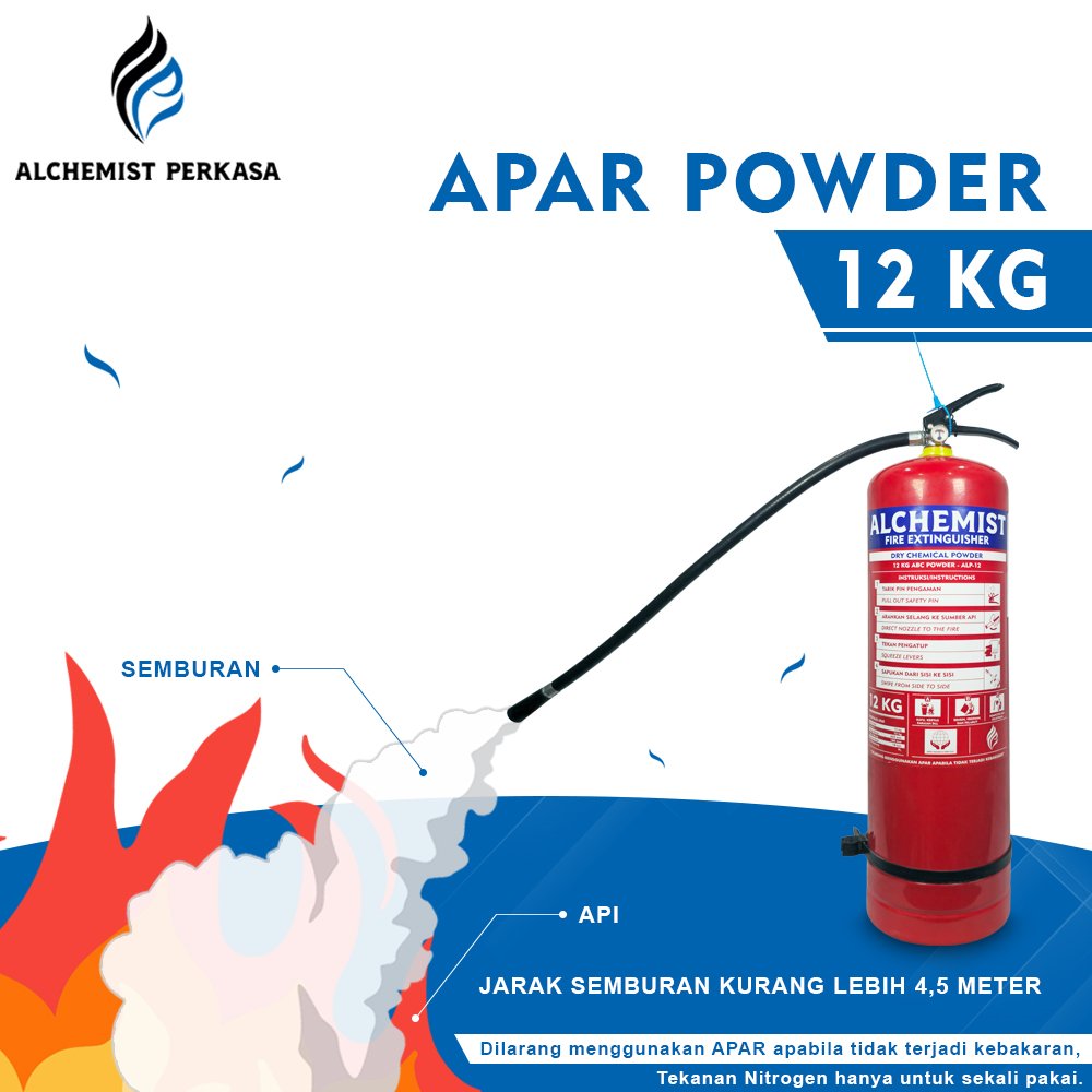 APAR 12 KG Isi ABC Powder - Full Set - Siap Pakai - Gambar 3