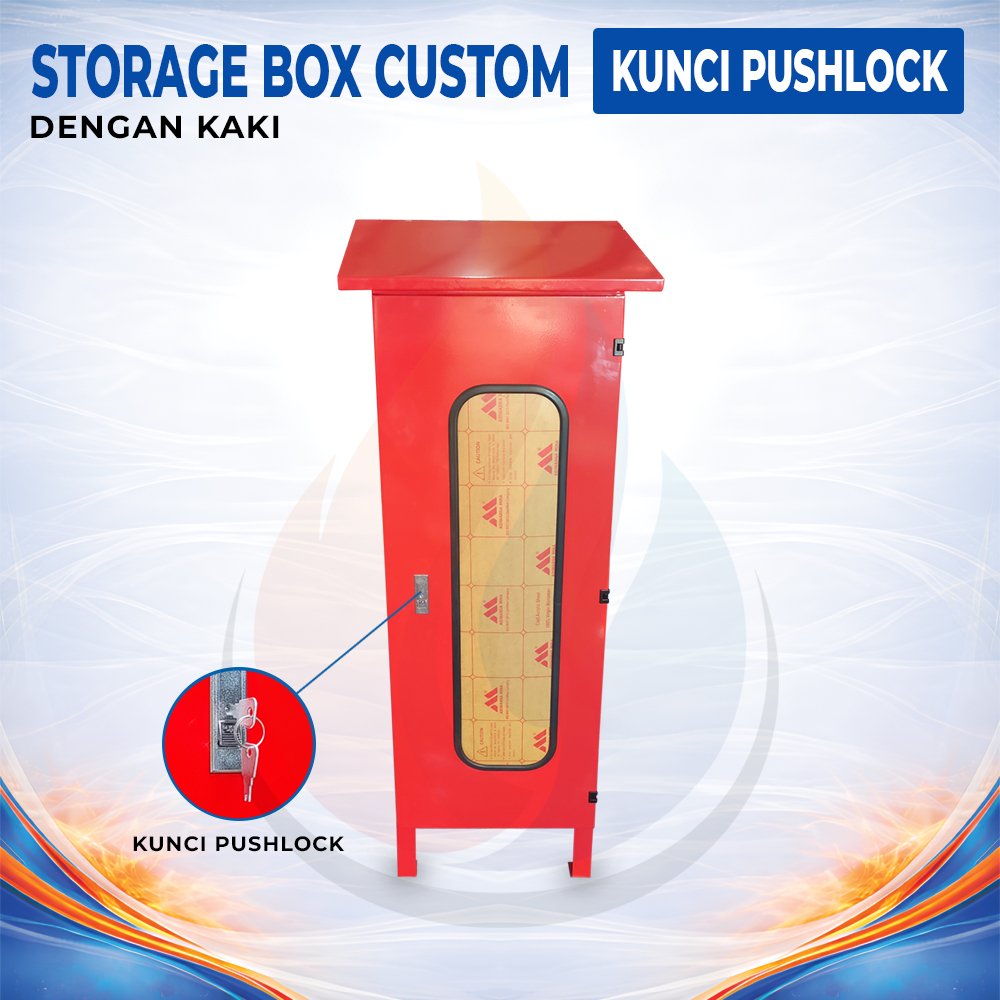 Storage Box Custom 42 x 40 x 112 cm - Kunci Push Lock - Gambar 2