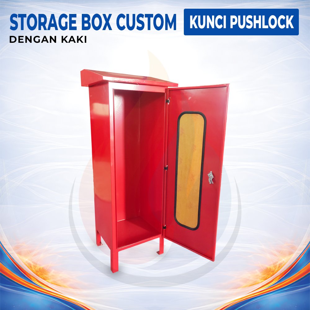 Storage Box Custom 42 x 40 x 112 cm - Kunci Push Lock - Gambar 3