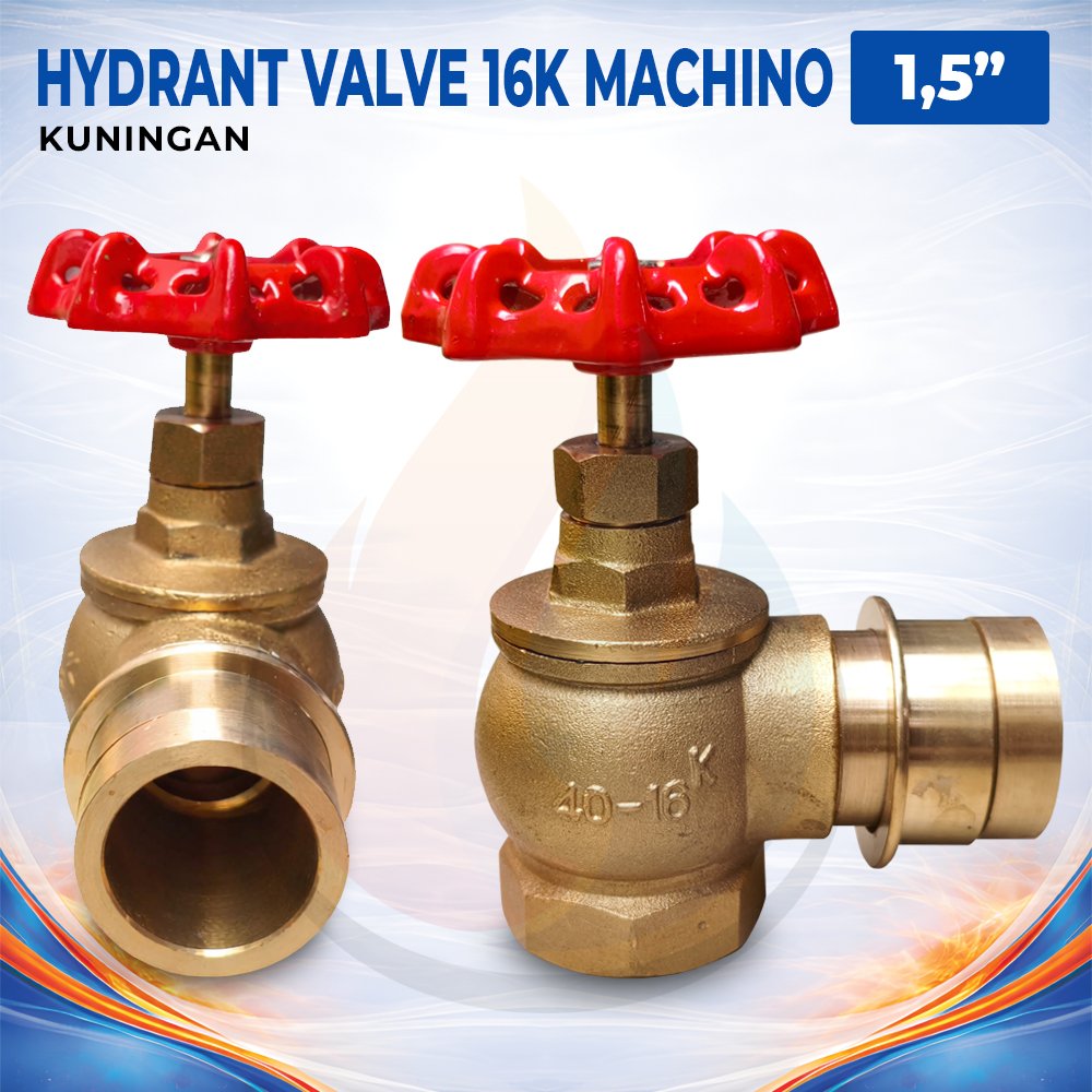 Hydrant Valve 1.5 / 2.5 Inch - Kuningan / Brass 16K Machino - Gambar 2